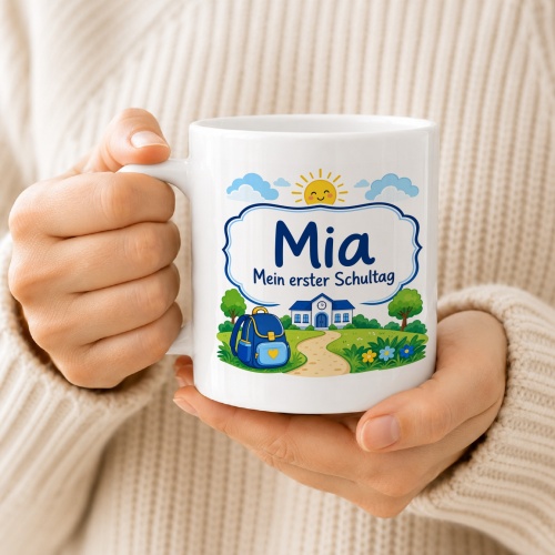 Tasse »Mia Mein erster Schultag«