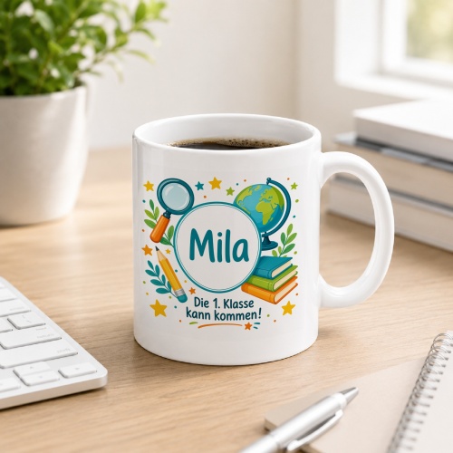 Tasse »Milo Die 1. Klasse kann kommen!«