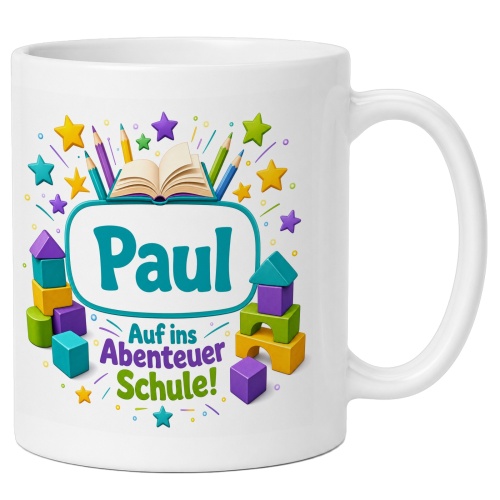 Tasse »Paul Auf ins Abenteuer Schule!«