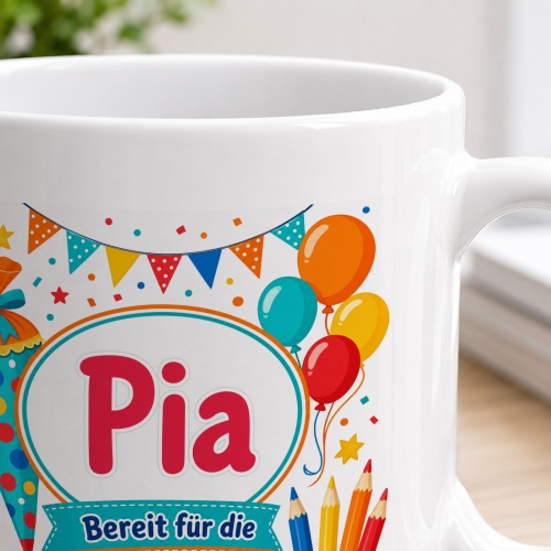 Tasse »Pia Bereit für die 1. Klasse«