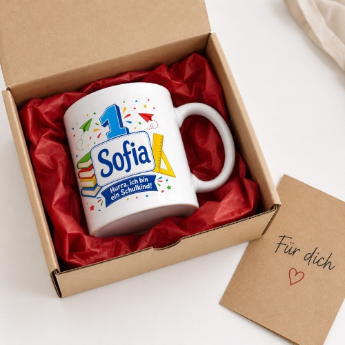 Tasse »1 Sofia Hurra, ich bin ein Schulkind!«