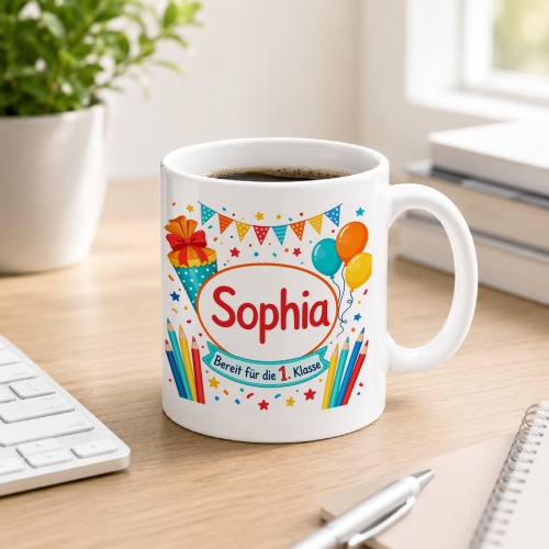 Tasse »Sophia Bereit für die 1. Klasse«