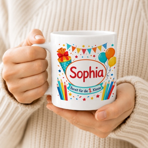 Tasse »Sophia Bereit für die 1. Klasse«