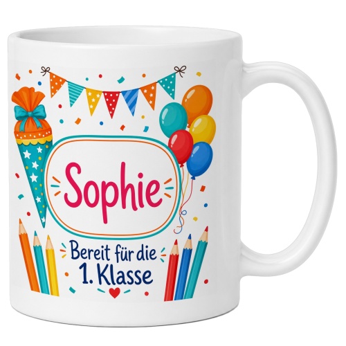 Tasse »Sophie Bereit für die 1. Klasse«