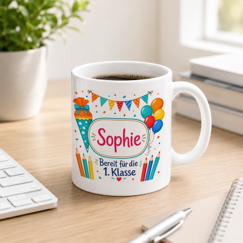 Tasse »Sophie Bereit für die 1. Klasse«