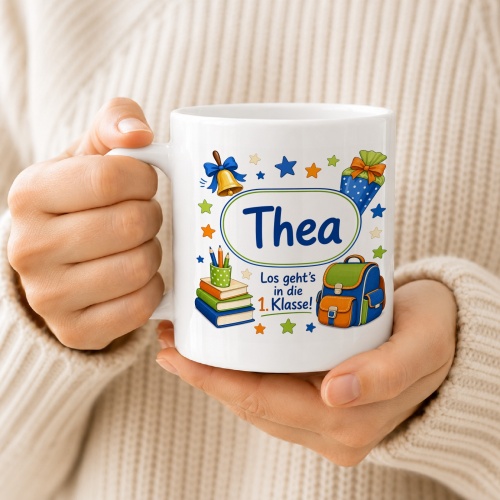 Tasse »Thea Los gehts in die 1. Klasse!«