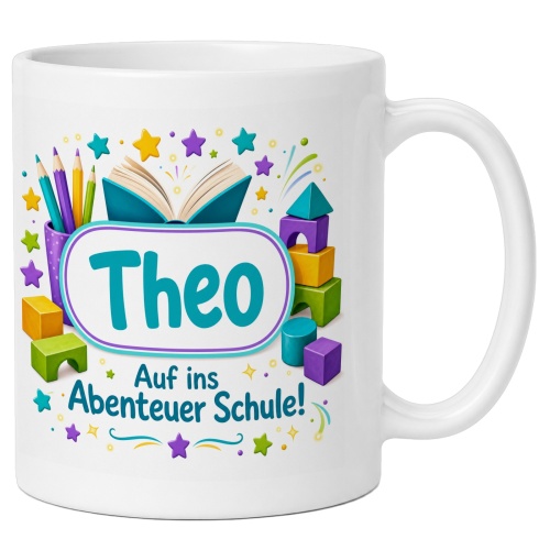 Tasse »Theo Auf ins Abenteuer Schule!«