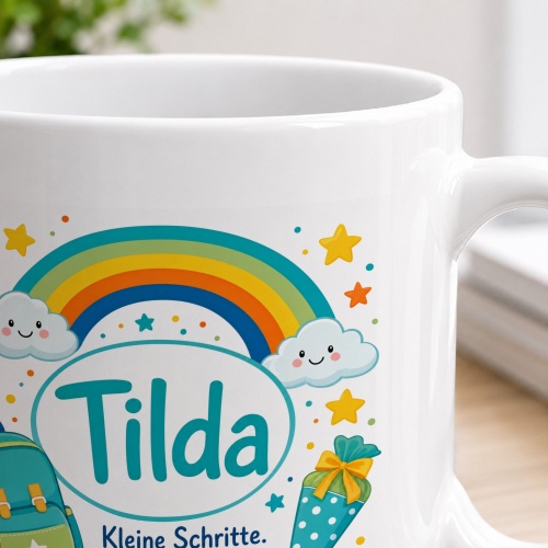 Tasse »Tilda Kleine Schritte. Großes Abenteuer.«