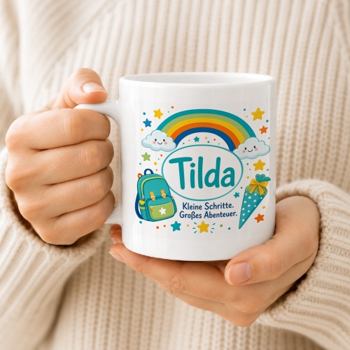 Tasse »Tilda Kleine Schritte. Großes Abenteuer.«