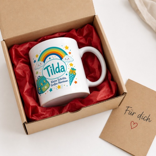 Tasse »Tilda Kleine Schritte. Großes Abenteuer.«