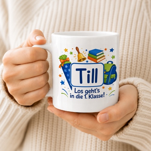 Tasse »Till Los gehts in die 1. Klasse!«