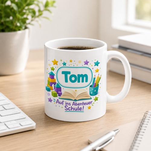 Tasse »Tom Auf ins Abenteuer Schule!«