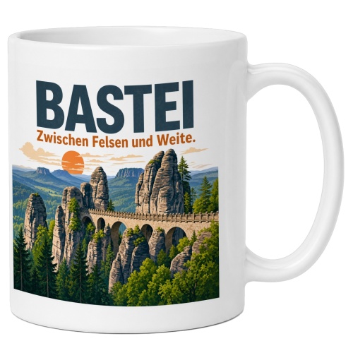 Tasse »Bastei Zwischen Felsen und Weite.«