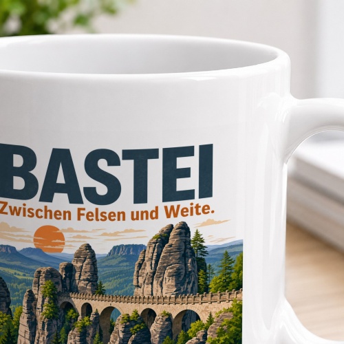 Tasse »Bastei Zwischen Felsen und Weite.«