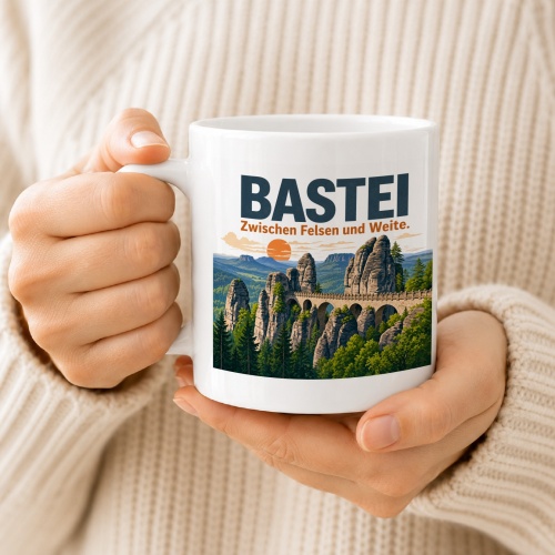 Tasse »Bastei Zwischen Felsen und Weite.«