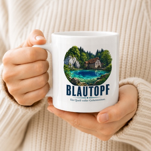 Tasse »Blautopf Ein Quell voller Geheimnisse.«