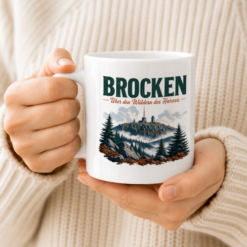 Tasse »Brocken Über den Wäldern des Harzes.«