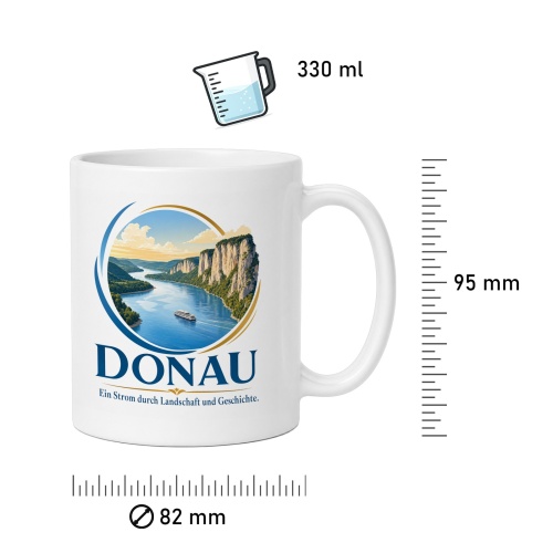 Tasse »Donau Ein Strom durch Landschaft und Geschichte.«