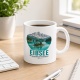 Tasse »Eibsee Bergpanorama im klaren Wasser.«