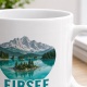 Tasse »Eibsee Bergpanorama im klaren Wasser.«