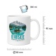 Tasse »Eibsee Bergpanorama im klaren Wasser.«