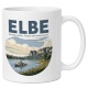 Tasse »Elbe Zwischen Felsen, Städten und weitem Land.«