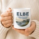 Tasse »Elbe Zwischen Felsen, Städten und weitem Land.«