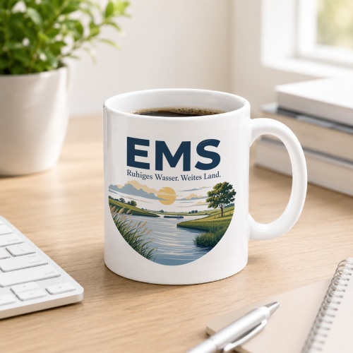 Tasse »Ems Ruhiges Wasser. Weites Land.«