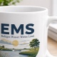Tasse »Ems Ruhiges Wasser. Weites Land.«