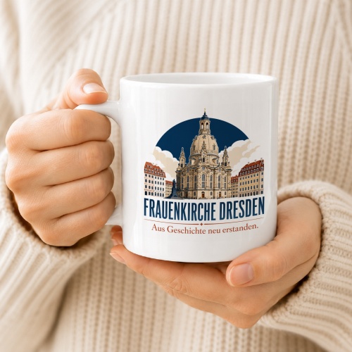 Tasse »Frauenkirche Dresden Aus Geschichte neu erstanden.«