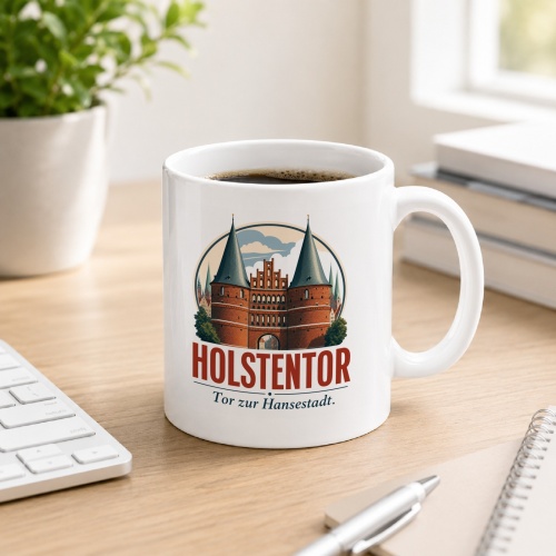 Tasse »Holstentor Tor zur Hansestadt.«