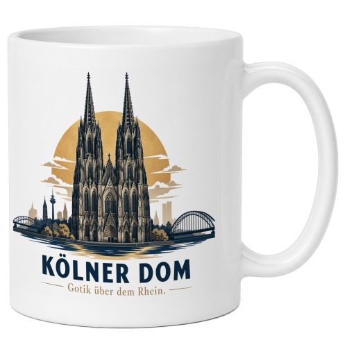 Tasse »Kölner Dom Gotik über dem...