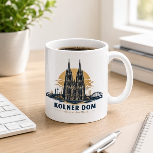 Tasse »Kölner Dom Gotik über dem...