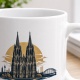 Tasse »Kölner Dom Gotik über dem Rhein.«