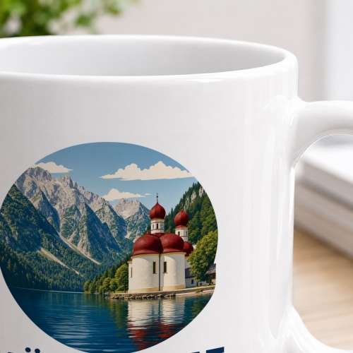 Tasse »Königssee Stille zwischen Wasser und Bergen.«