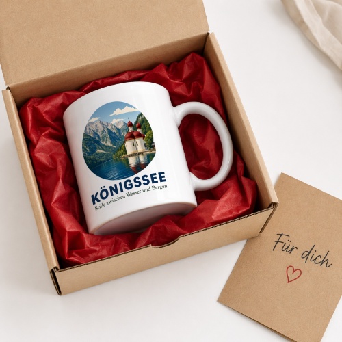 Tasse »Königssee Stille zwischen Wasser und Bergen.«