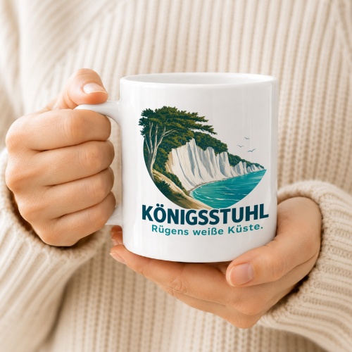 Tasse »Königsstuhl Rügens weiße Küste.«