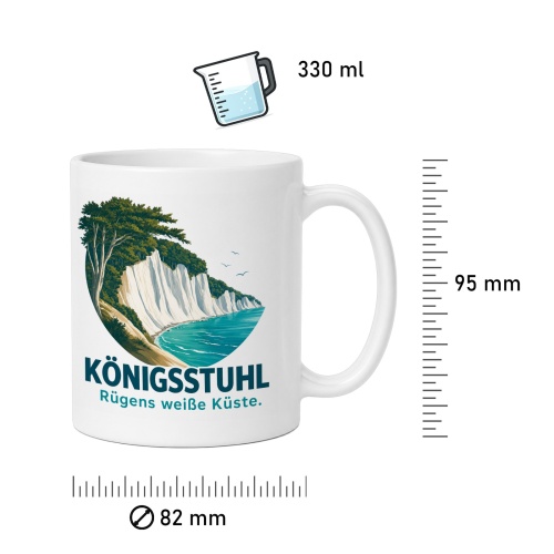 Tasse »Königsstuhl Rügens weiße Küste.«