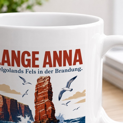 Tasse »Lange Anna Helgolands Fels in der Brandung«