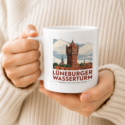 Tasse »Lüneburger Wasserturm Weitblick über der alten Stadt«