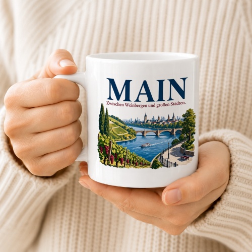 Tasse »Mainz Zwischen Weinbergen und großen Städten.«