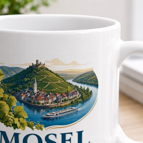 Tasse »Mosel Wo der Fluss die Reben umarmt.«