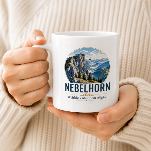 Tasse »Nebelhorn Weitblick über dem Allgäu.«