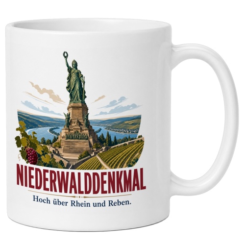 Tasse »Niederwalddenkmal Hoch über Rhein und...