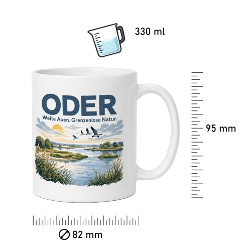Tasse »Oder Weite Auen. Grenzenlose Natur.«