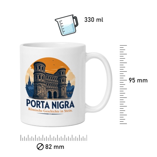 Tasse »Porta Nigra Römische Geschichte in Stein.«