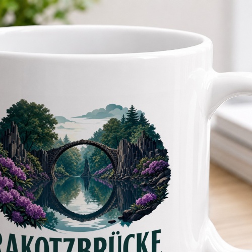 Tasse »Rakotzbrücke Ein vollkommener Kreis.«