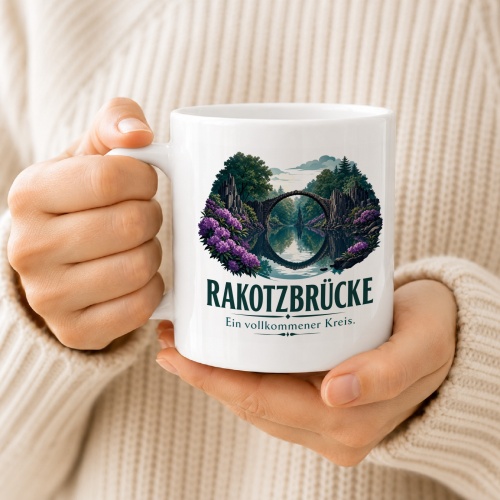 Tasse »Rakotzbrücke Ein vollkommener Kreis.«