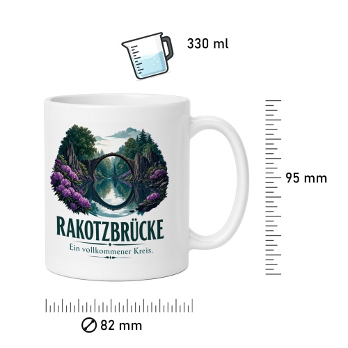 Tasse »Rakotzbrücke Ein vollkommener Kreis.«