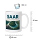 Tasse »Saar Ein Fluss, der Landschaft zeichnet.«
